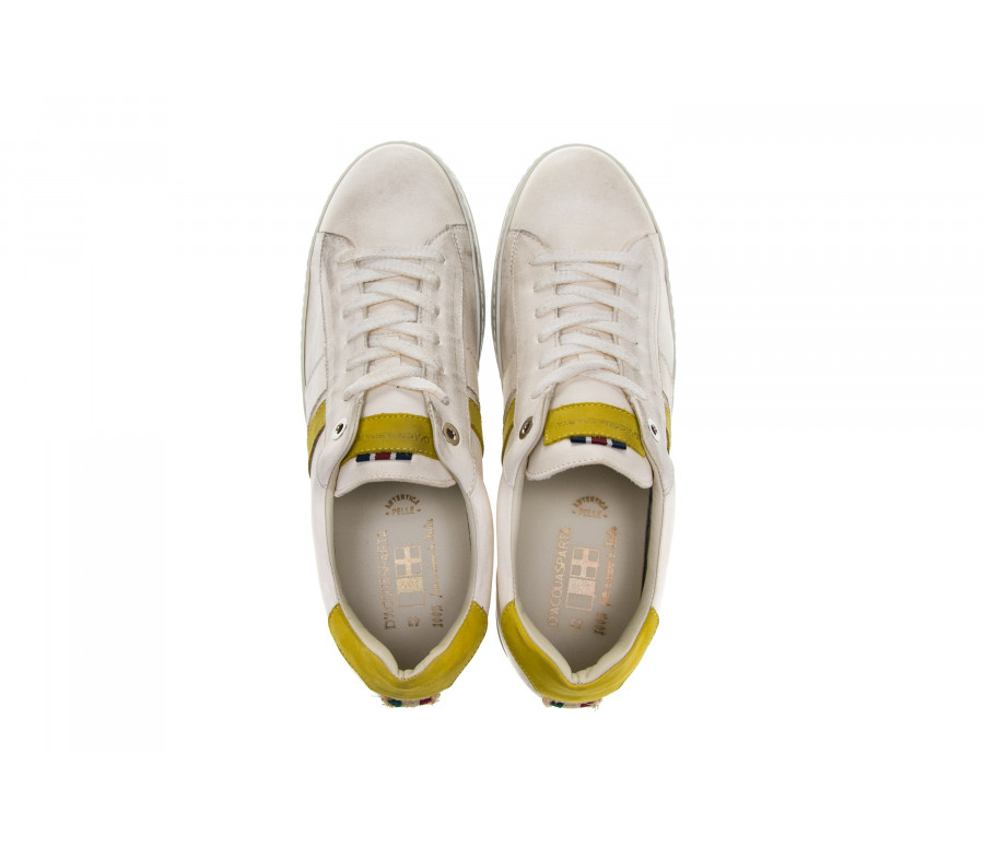 Sneakers "davis" in pelle vintage 