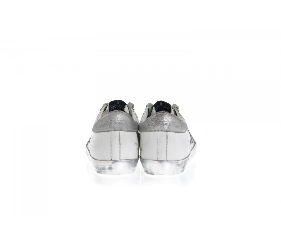 Sneakers "Superstar" In Pelle E Stella Argento