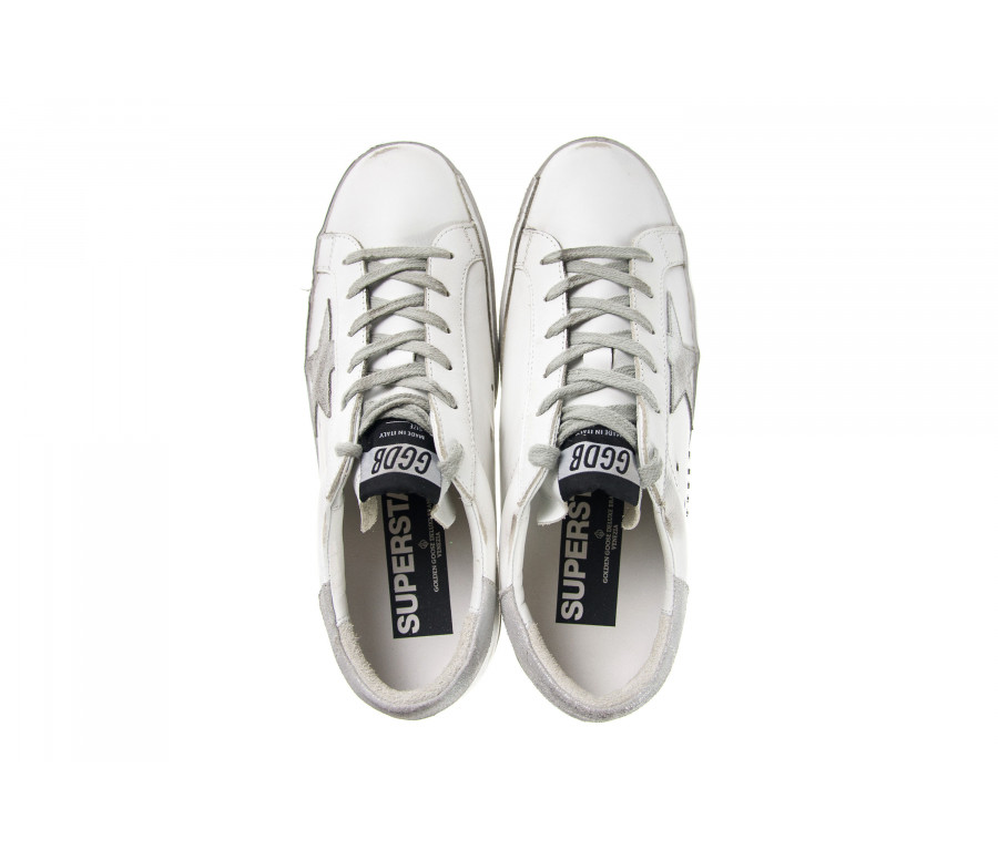 Sneakers "Superstar" In Pelle E Stella Argento