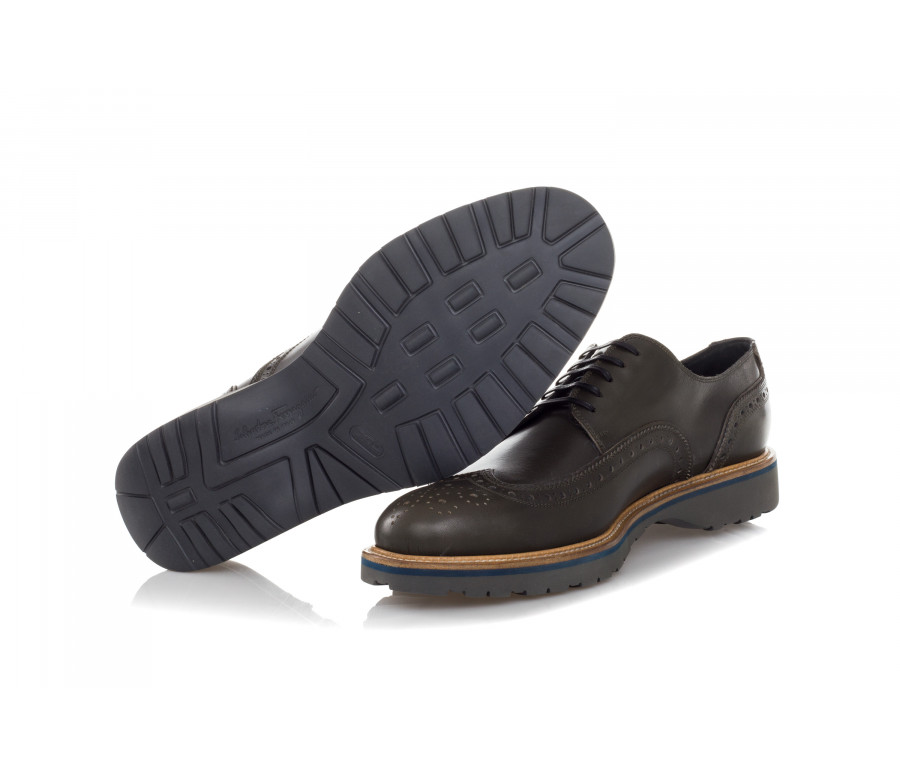 'Fuerte' Brogued Leather Derby Shoe