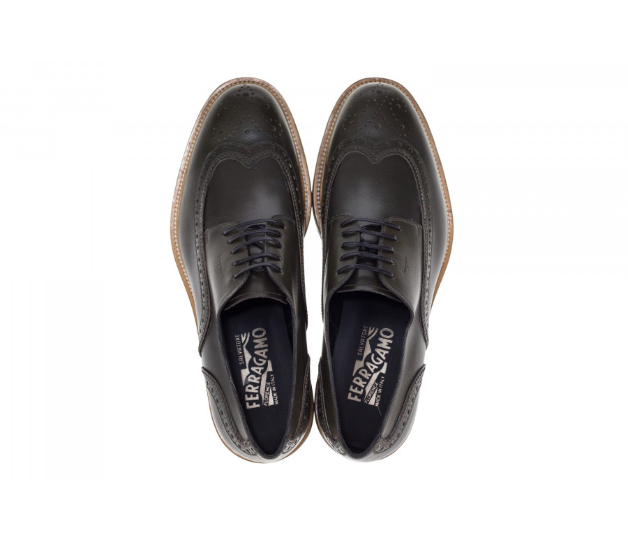 'Fuerte' Brogued Leather Derby Shoe
