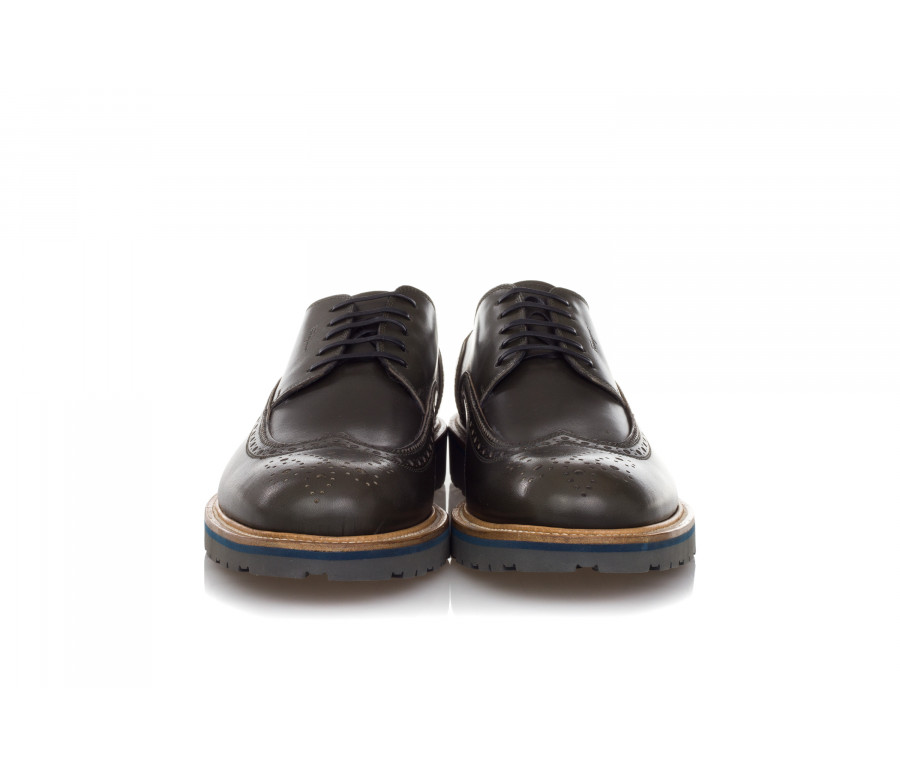 'Fuerte' Brogued Leather Derby Shoe