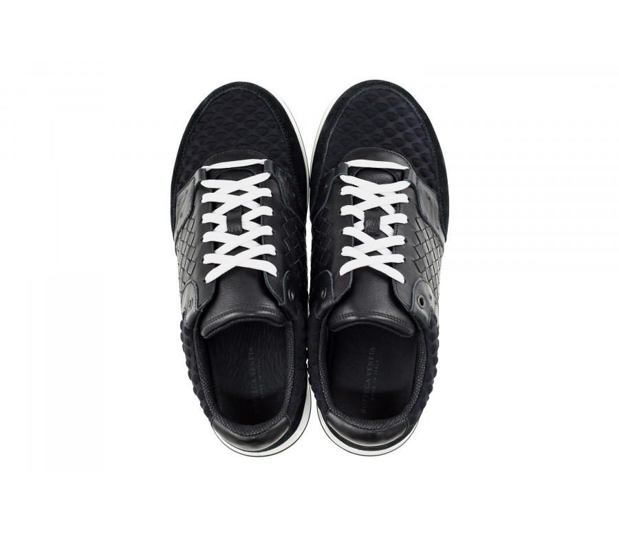 'Ayr' Intrecciato Leather Sneakers