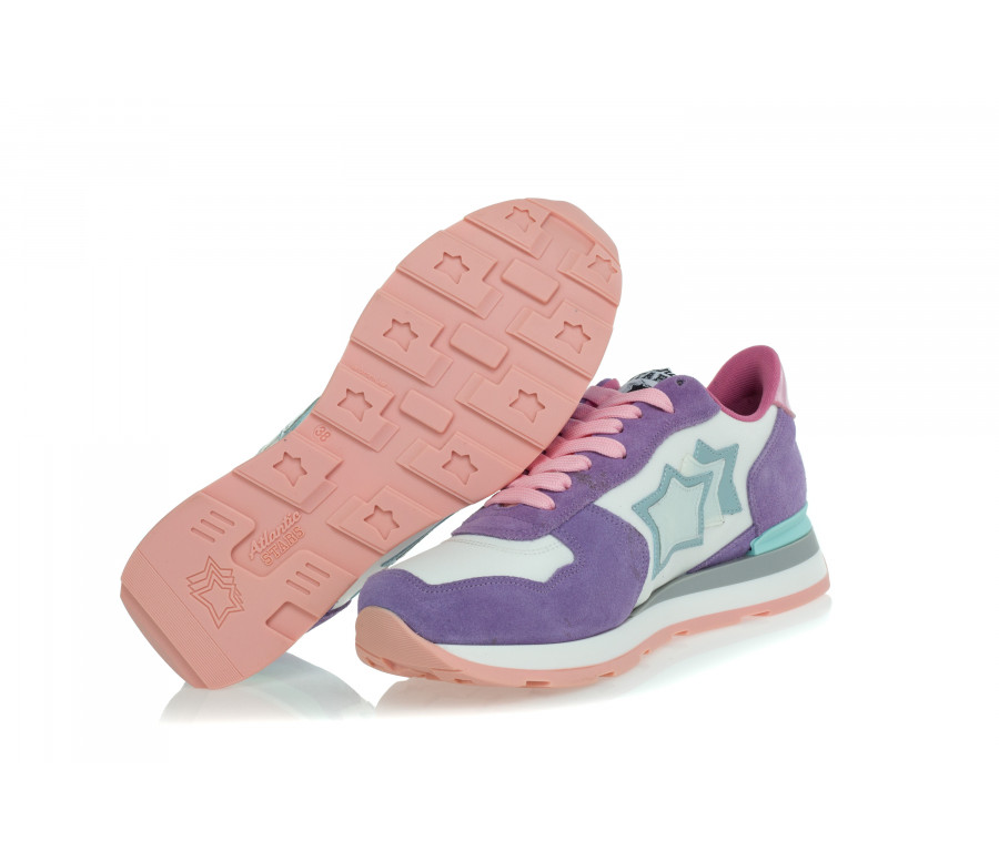 'Vega' Suede & Technical Fabric Sneakers