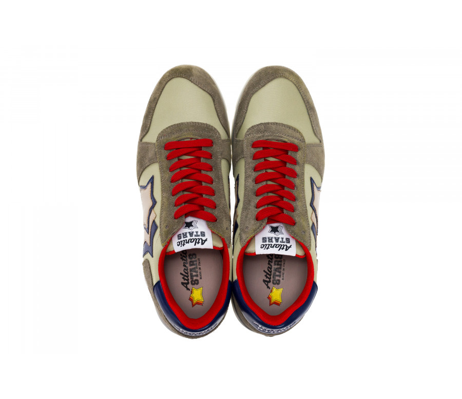 'Sirius' Suede & Technical Fabric Sneakers