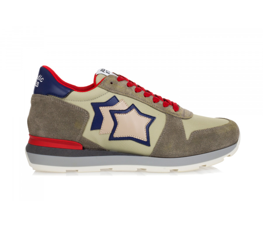 'Sirius' Suede & Technical Fabric Sneakers