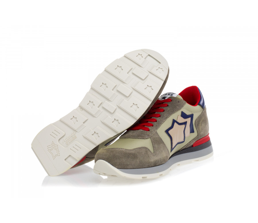 'Sirius' Suede & Technical Fabric Sneakers