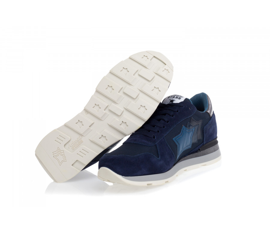 'Sirius' Suede & Technical Fabric Sneakers