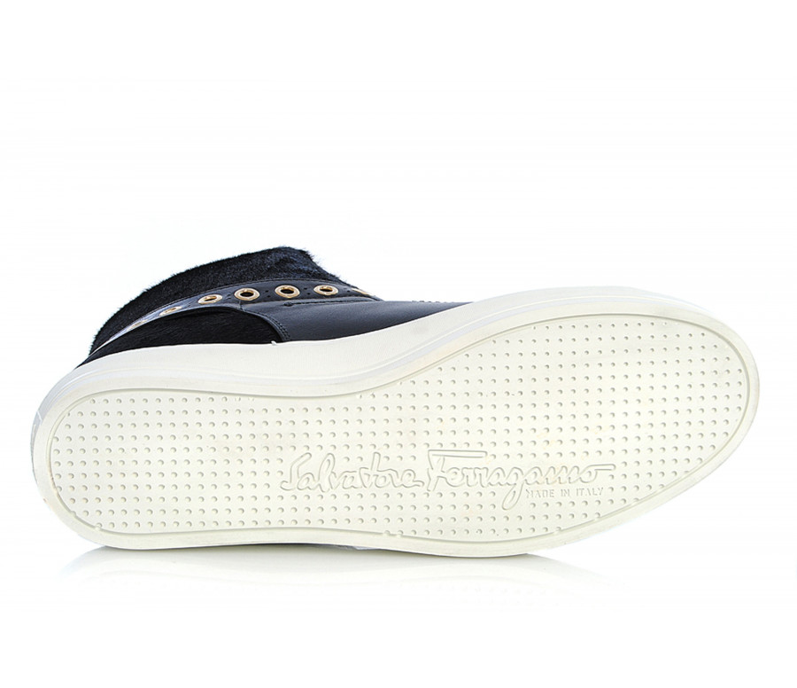 "pixy" ponyskin & leather sneakers