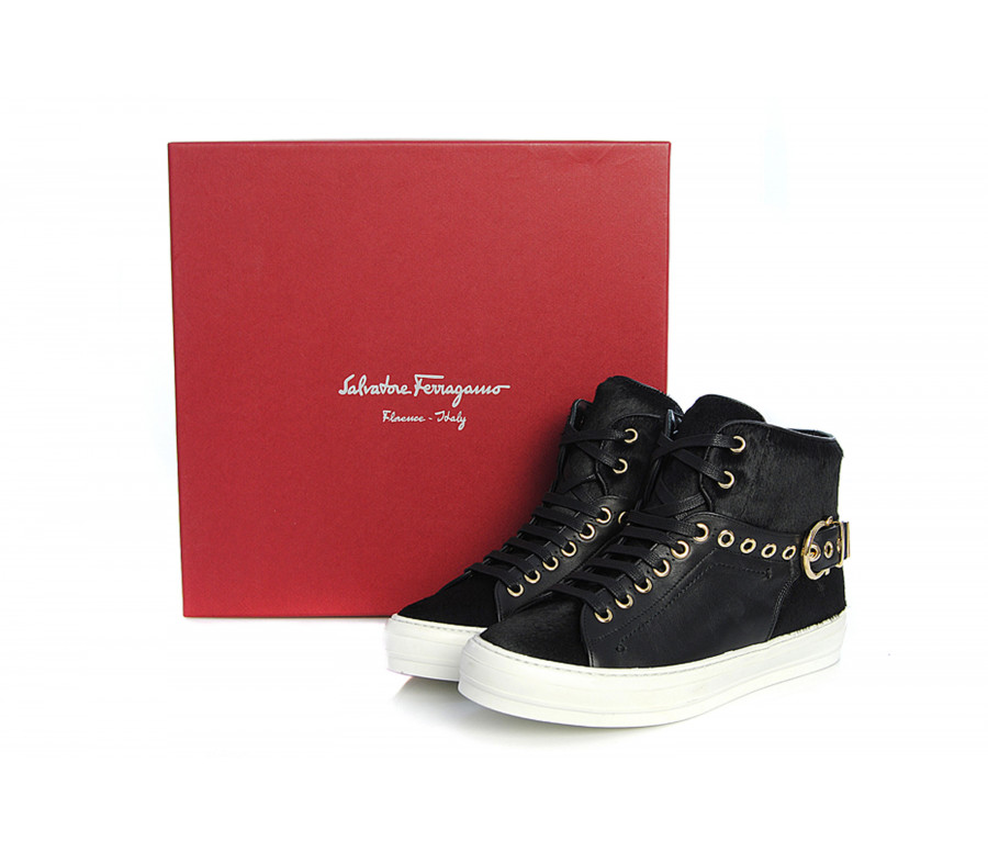 "pixy" ponyskin & leather sneakers