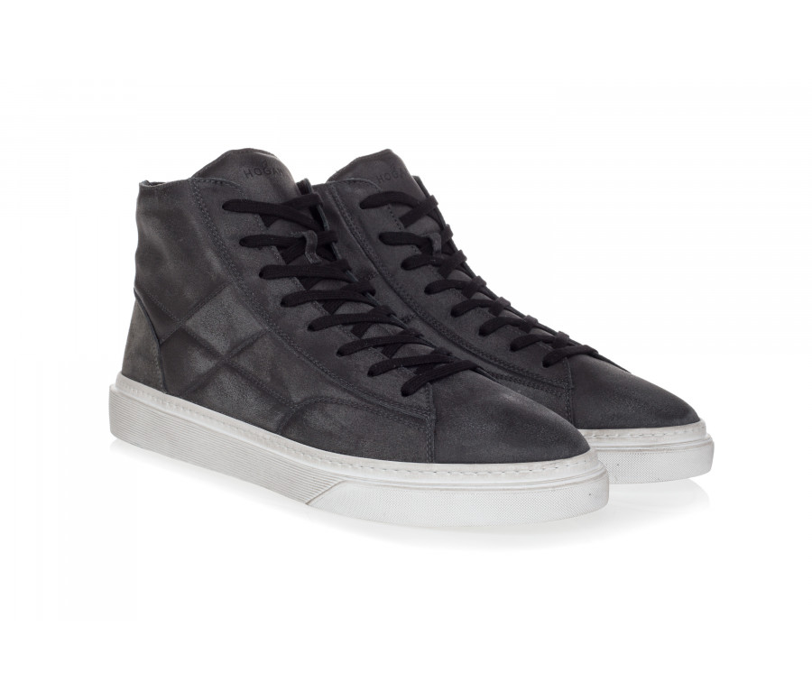 High-top 'H340' Leather Sneakers