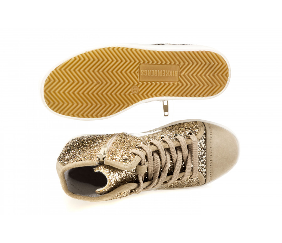 "web mid i38" glittered high-top sneakers