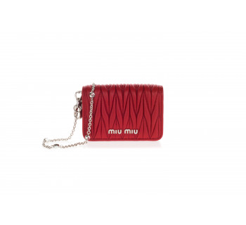 Matelassé Leather Mini Shoulder Bag
