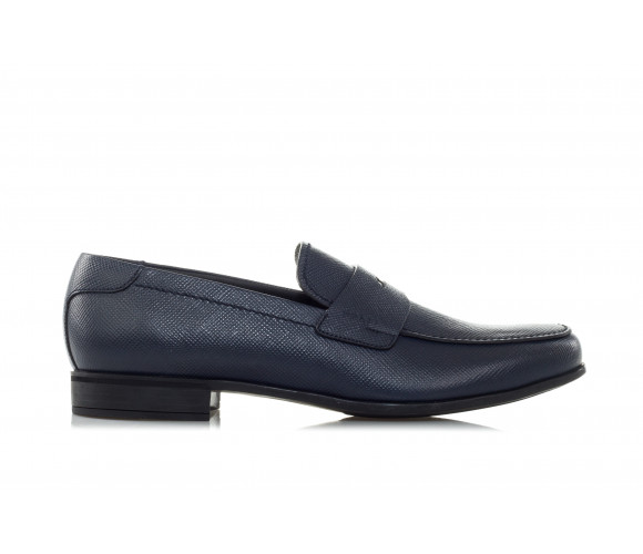 'Saffiano' Leather Penny Loafers