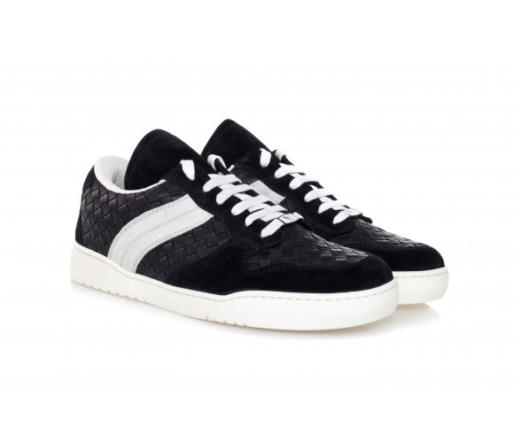'Heeze' Intrecciato Leather Sneakers