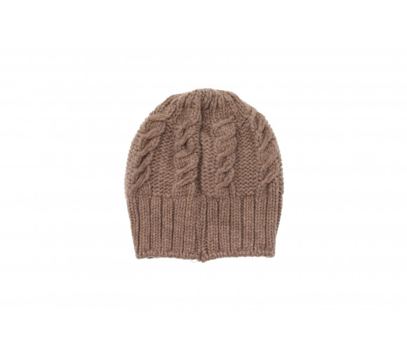 Embroidered Logo Wool Beanie Hat