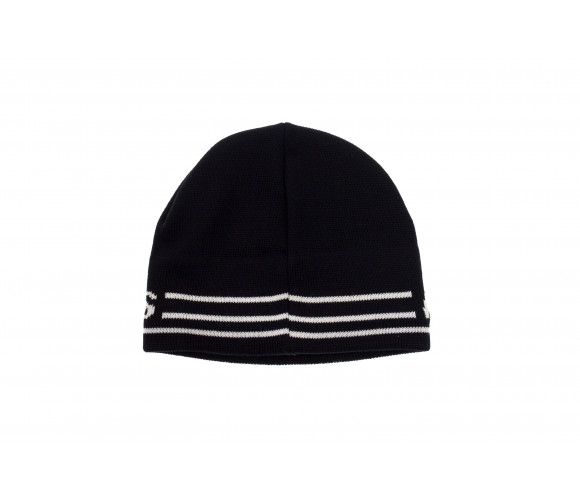 Logo Knit Wool Blend Beanie Hat