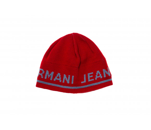 Logo Knit Wool Blend Beanie Hat