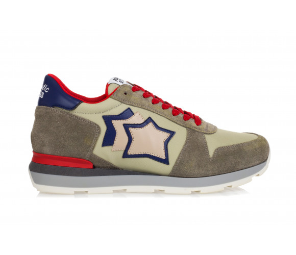 'Sirius' Suede & Technical Fabric Sneakers