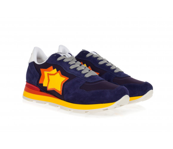 'Antares' Suede & Technical Fabric Sneakers