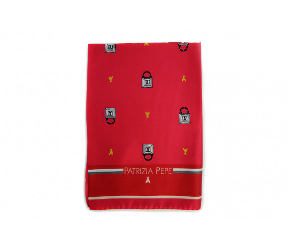 Printed silk scarf