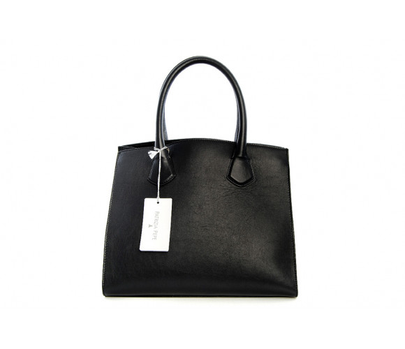 Leather tote bag