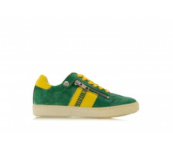 "pro-soccer e58" contrasting band suede sneakers