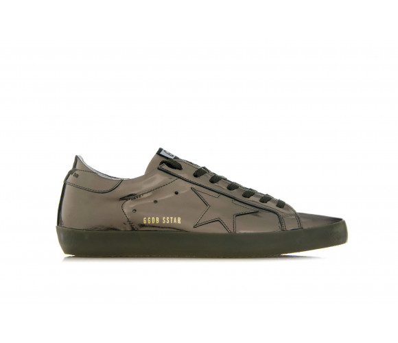 "SUPERSTAR" Metal Leather Sneakers