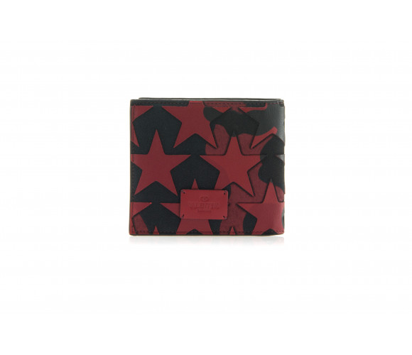 'Camustars' Leather & Canvas Bi-Fold Wallet