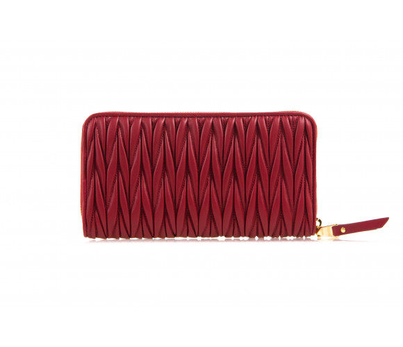 Matelassé Nappa Leather Rectangular Wallet