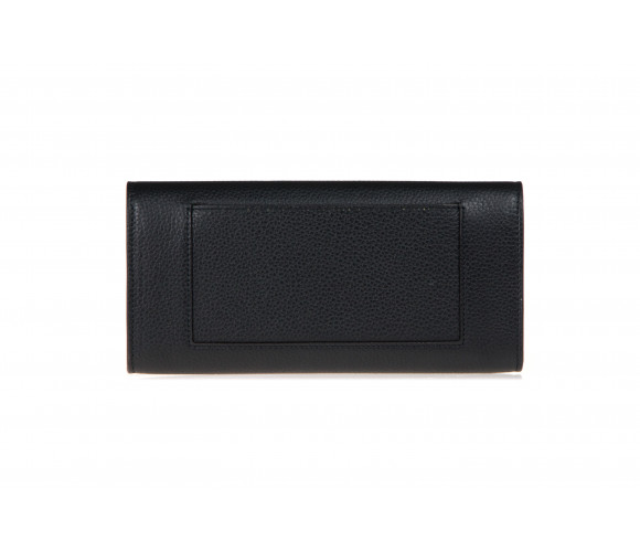 Drummed Leather Large Flap Wallet