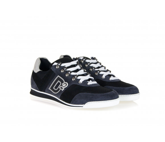'WINNER' Suede & Technical Fabric Sneakers