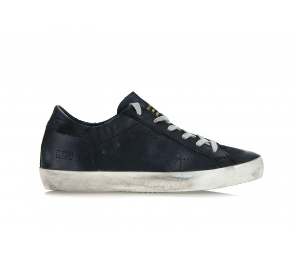 'Superstar' Leather Sneakers With Perforated Star
