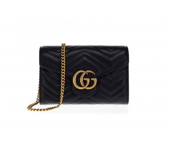 Matelassé Leather 'GG Marmont' Mini Shoulder Bag