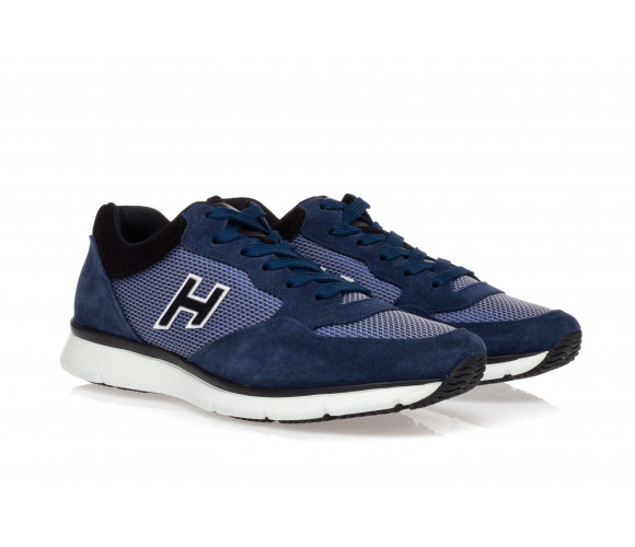 'H254' High-Tech Fabric Sneakers With Suede Inserts