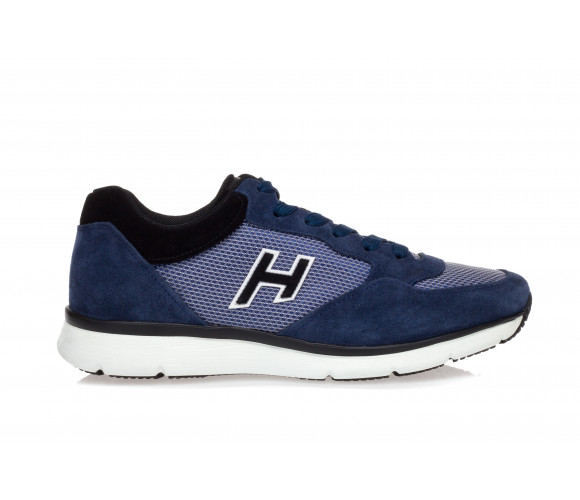 'H254' High-Tech Fabric Sneakers With Suede Inserts