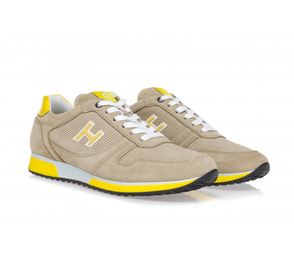 Sneakers 'H198' In Suede With Perforated Inserts 