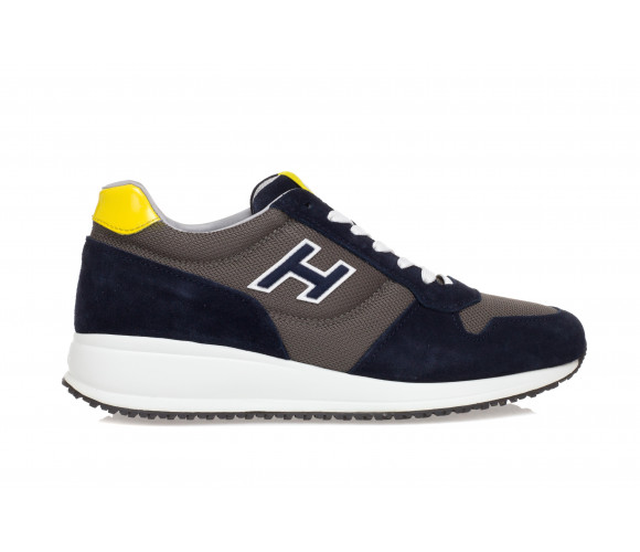 'Interactive N20' Suede Sneakers With High Tech Fabric Inserts