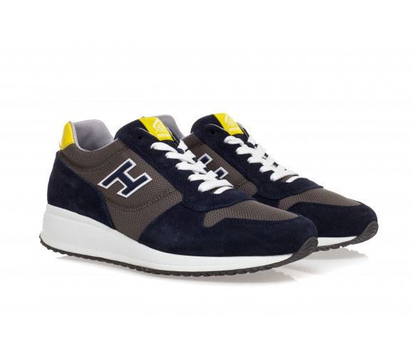 'Interactive N20' Suede Sneakers With High Tech Fabric Inserts