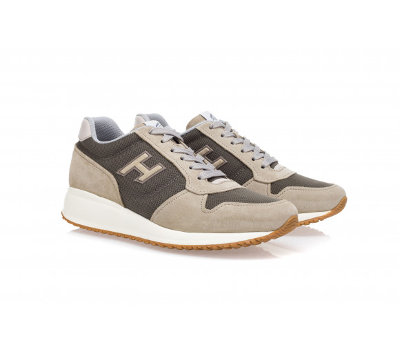 'Interactive N20' Technical Fabric & Suede Sneakers