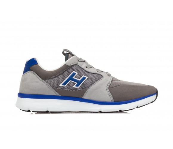'H254' Technical Fabric & Leather Sneakers