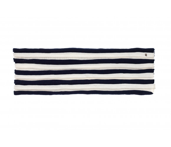 Metal Logo Wool Blend Scarf