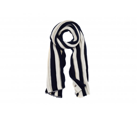 Metal Logo Wool Blend Scarf