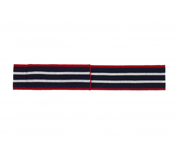 Striped Wool Blend Scarf