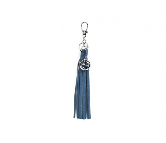 Fringed leather key holder