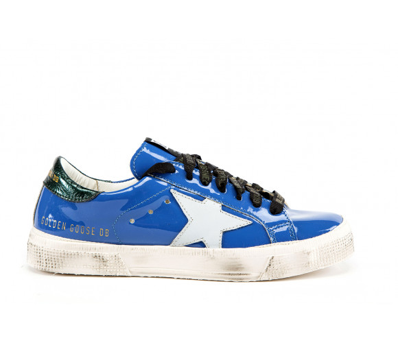 "may" patent leather sneakers