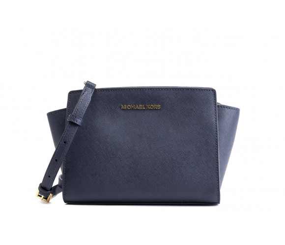 "selma" medium saffiano leather messenger bag