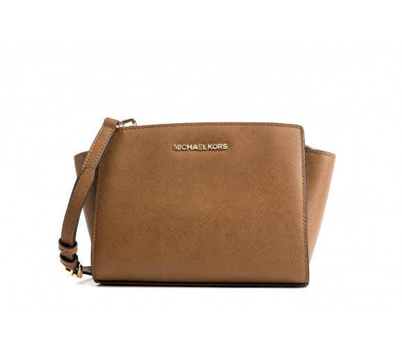 "selma" medium saffiano leather messenger bag