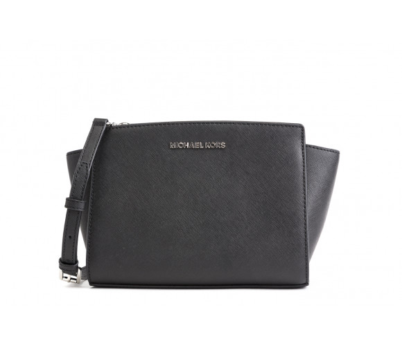 "selma" medium saffiano leather messenger bag