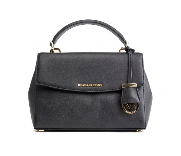 "ava" small saffiano leather satchel bag